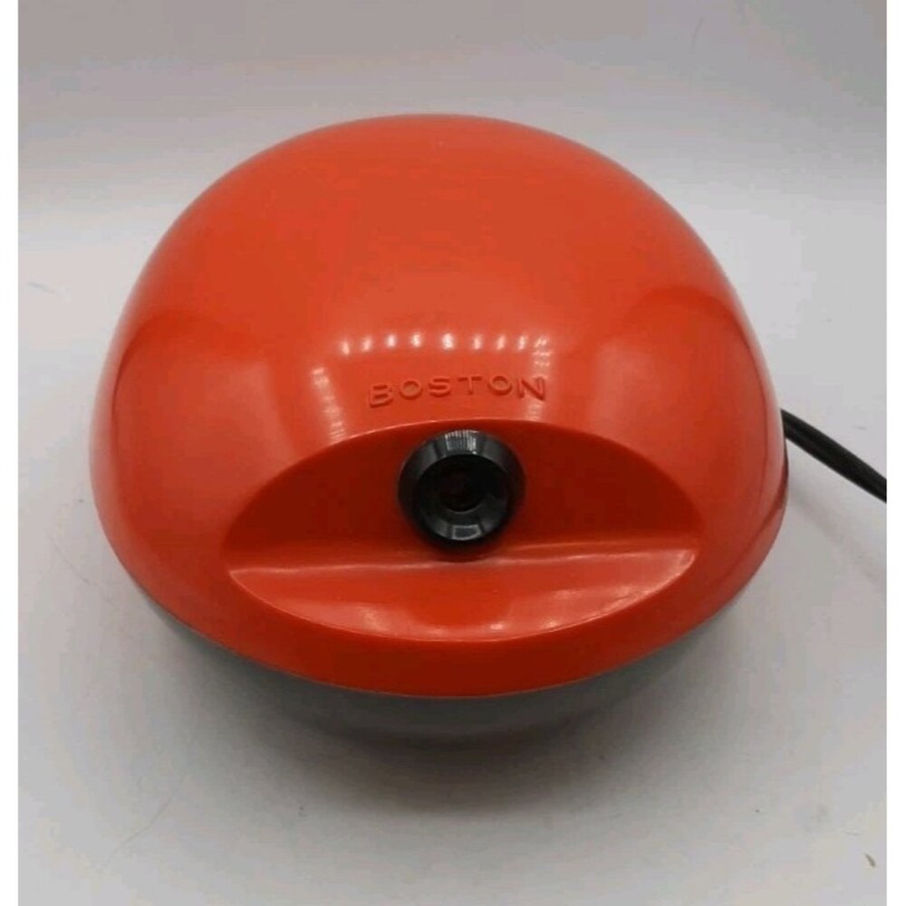 Rare Vintage Boston Red Model 16 Egg Shaped Electric Pencil Sharpener Working